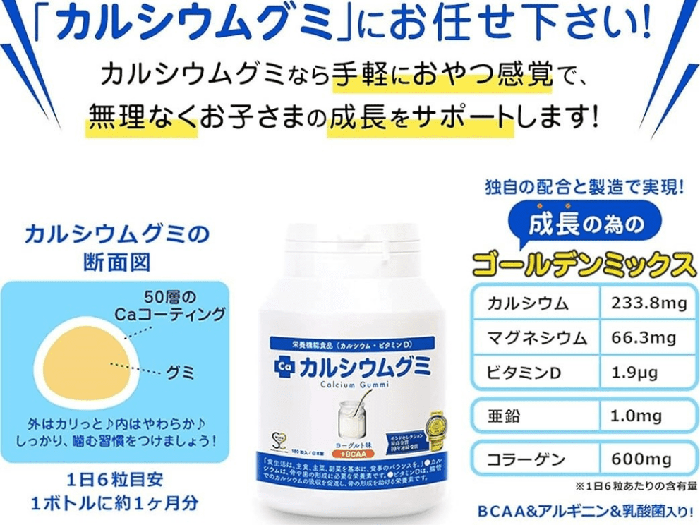 カルシウムグミ